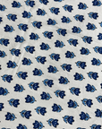 Blue Floral Printed Cotton Bedsheet Set with 2 Pillow Covers | Elegant Handblock Style Bedding Set - FaagHomes