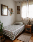 Elegant Floral Paisley Single Bedsheet with Pillow Cover