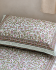 Elegant Floral Paisley Single Bedsheet with Pillow Cover