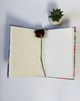 Handmade Cotton Fabric Cover Diary with Floral Print | Eco-Friendly Handmade Paper Notebook | Sustainable Journal - FaagHomes