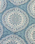 Elegant Blue Mandala Single Bedsheet with Pillow Cover | 60 x 90 Inches | Floral Printed Bedsheet for Single Bed
