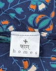 Saanjh Indigo Mandala Single Bedsheet with Pillow Cover