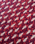 Maroon Paisley Printed Single Bedsheet with Pillow Cover – 60 x 90 Inch