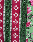Mint Green Floral Printed Single Bedsheet with Pillow Cover – 60 x 90 Inch