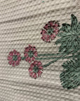 Scabiosa Premium Waffle Cotton Towel Set of 3 | 1 Bath Towel (30x60) & 2 Hand Towels (16x26) | Floral Printed Soft Absorbent Bathroom Towel Gift Set