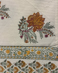 Marigold Premium Waffle Cotton Towel Set of 3 | 1 Bath Towel (30x60) & 2 Hand Towels (16x26) | Floral Printed Soft Absorbent Bathroom Towel Gift Set