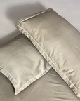 Luxury Beige Solid Bedsheet Set with 2 Pillow Covers – Soft Elegant Bedding for Bedroom - FaagHomes