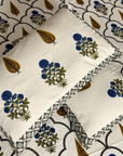 Neel Gulmohar Arch Double Bedsheet And Two Pillow Covers 90X108 - FaagHomes