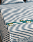 Jaipur Vintage Drive custom biggest King Xxl Bedsheet And Two Pillow Covers 120X120 - FaagHomes