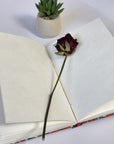 Orange Floral Handmade Cotton Fabric Cover Diary – Eco-Friendly Handmade Paper Notebook Journal - FaagHomes