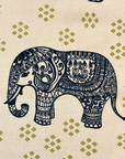 Premium Cotton Elephant Print Double Bedsheet with 2 Pillow Covers – Ethnic Handblock Style Soft Breathable Bed Sheet Set for Queen & King Size Beds - FaagHomes