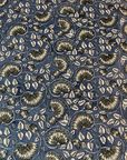 Premium Cotton Floral Print Double Bedsheet with 2 Pillow Covers – Elegant Blue Handblock Style Bed Sheet Set for Queen & King Size Beds - FaagHomes