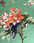 Premium Mint Green Floral Bedsheet Set with 2 Pillow Covers | Elegant Printed Bedding Set for Bedroom - FaagHomes