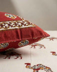 Marwar Red Camel Heritage King Size Bed Sheet 100 X 108 Inches