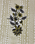 Beige Floral Cotton Bedsheet Set with 2 Pillow Covers | Elegant Printed Double Bed Bedsheet - FaagHomes