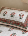 Elegant White Floral Printed Single Bedsheet with Pillow Cover – 60 x 90 Inch