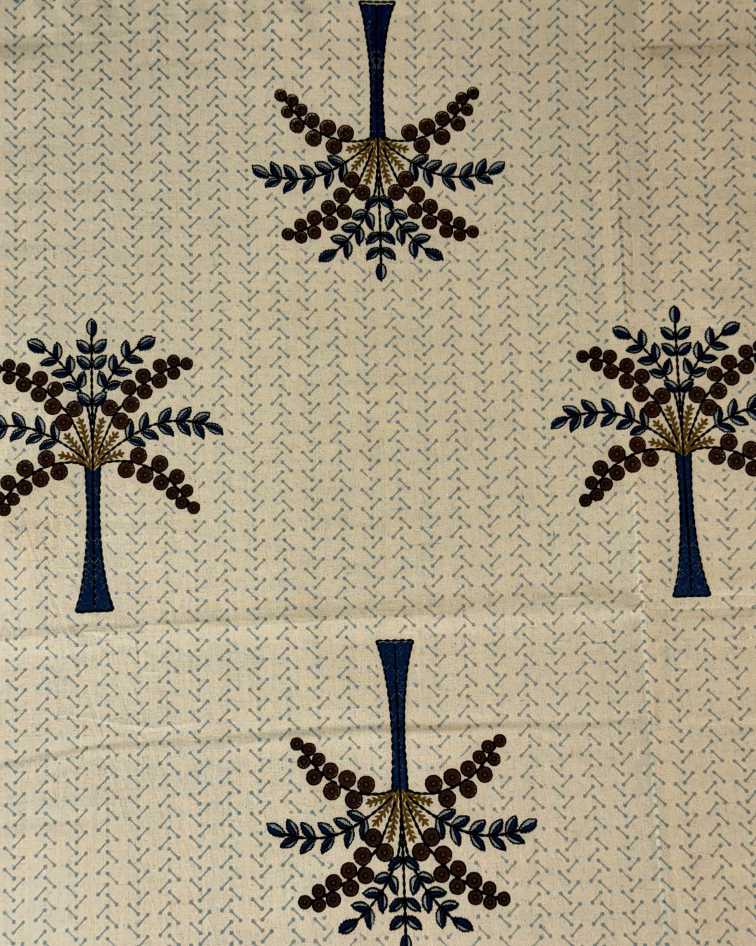 Cotton Printed Bedsheet Set with 2 Pillow Covers – Palm Tree Ethnic Design | Soft Double Bed Bedsheet - FaagHomes