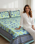 Neel Pushpa Garden King Xl Bed Sheet And Two Pillow Covers 108X108 - FaagHomes