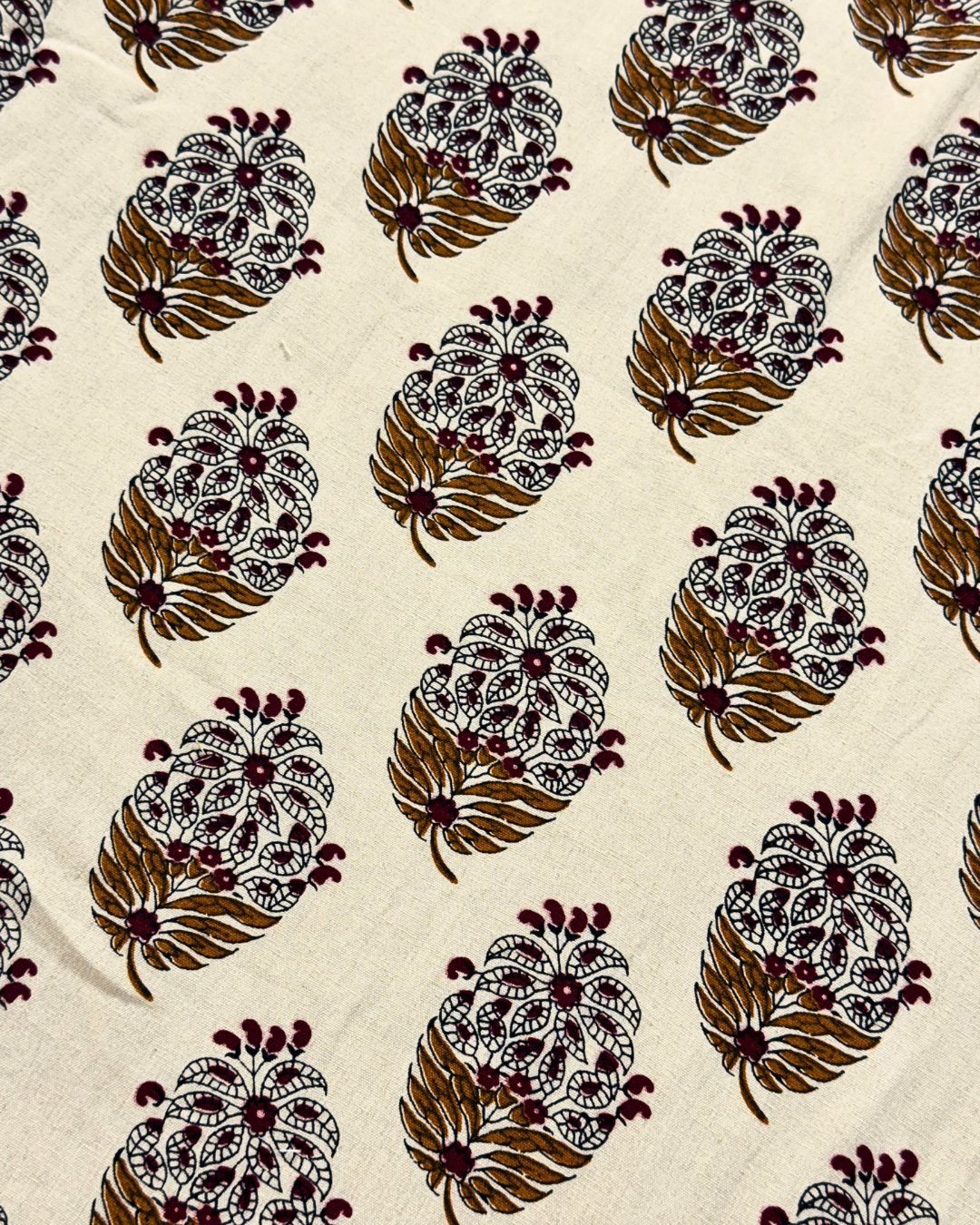 Hand Block Print Double Bed AC Dohar Blanket – Reversible Lightweight Cotton Summer Quilt with Traditional Floral Motif - FaagHomes