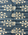 Handblock Blue Floral Cotton Bedsheet Set with 2 Pillow Covers | Traditional Printed Bedding Set - FaagHomes