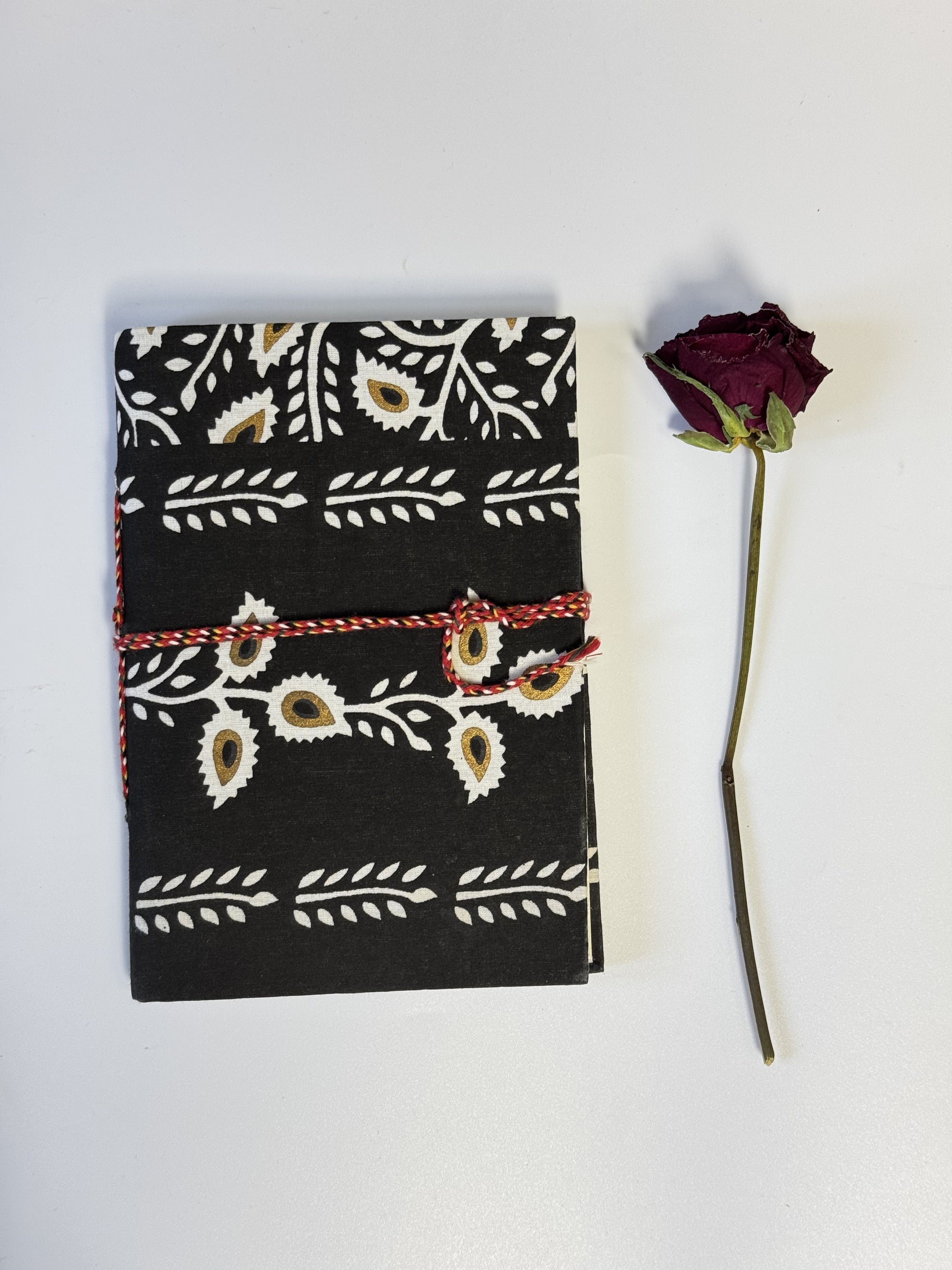 Handmade Cotton Fabric Cover Diary – Aesthetic Cloth Bound Journal | Eco-Friendly Notebook for Writing, Sketching &amp; Gifting - FaagHomes