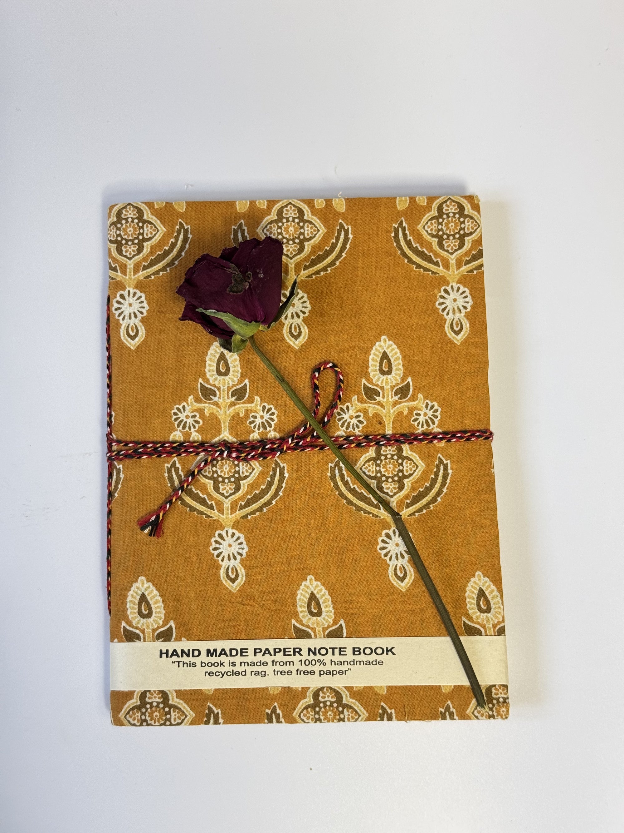 Handmade Cotton Fabric Cover Diary – Eco-Friendly Handmade Paper Notebook Journal for Writing &amp; Gifting - FaagHomes