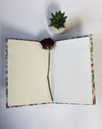Handmade Floral Cotton Fabric Cover Diary – Aesthetic Cloth Bound Journal | Eco-Friendly Notebook for Writing & Gifting - FaagHomes