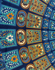 Royal Blue Mandala Printed Single Bedsheet with Pillow Cover | 60 × 90 Inches | Bohemian Ethnic Pattern Bedsheet