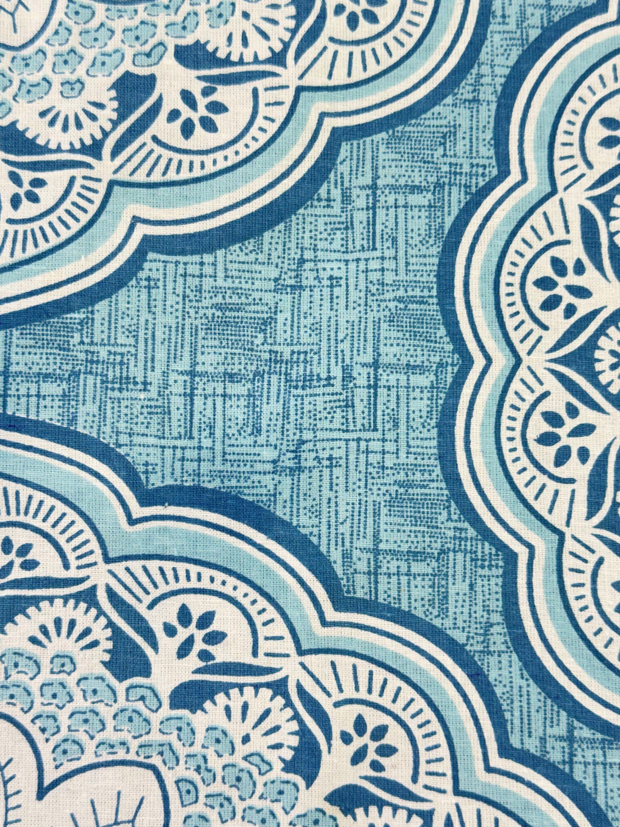 Elegant Blue Mandala Single Bedsheet with Pillow Cover | 60 x 90 Inches | Floral Printed Bedsheet for Single Bed