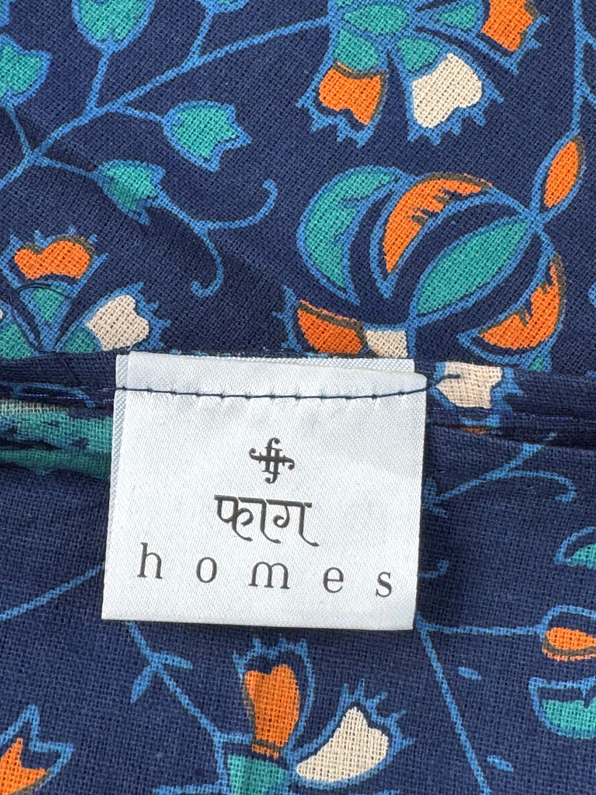 Saanjh Indigo Mandala Single Bedsheet with Pillow Cover