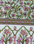 Elegant Floral Paisley Single Bedsheet with Pillow Cover
