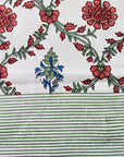 Floral Garden Printed Single Bedsheet with Pillow Cover – 60 x 90 Inch