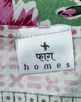 Mint Green Floral Printed Single Bedsheet with Pillow Cover – 60 x 90 Inch