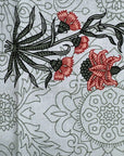 Elegant White Floral Printed Single Bedsheet with Pillow Cover – 60 x 90 Inch
