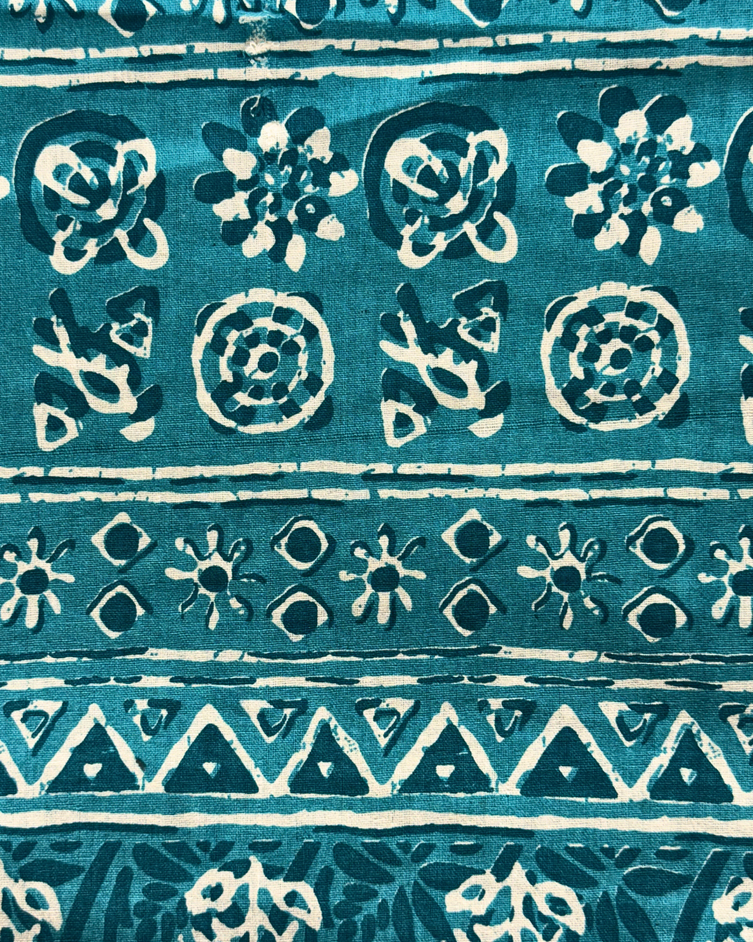 Jaipur Teal Gulmohar Queen Size Bedsheet And Two Pillow Covers 90 X 100 - FaagHomes