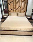 Luxury Beige Solid Bedsheet Set with 2 Pillow Covers – Soft Elegant Bedding for Bedroom - FaagHomes
