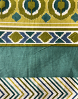 Maharaja Royal Ikat Elegance Pure Cotton King Size Bedsheet And Two Pillow Covers (120X120 Inches) - FaagHomes