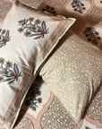Maharaja Royal earthy  beige Cotton King Size Bedsheet  90x108 Inches - FaagHomes