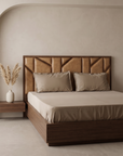 Luxury Beige Solid Bedsheet Set with 2 Pillow Covers – Soft Elegant Bedding for Bedroom