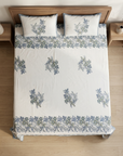 Neel Virasat King Size Bed Sheet And Two Pillow Covers 100X108 Inches - FaagHomes