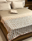 Paisley Bloom Cotton AC Dohar for Single Bed – Reversible Lightweight Summer Blanket (Pair Pack) - FaagHomes
