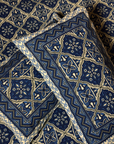 Premium Blue Floral Printed Cotton Bedsheet Set with 2 Pillow Covers | Soft Breathable Double Bed Bedding Set | Ethnic Pattern Home Decor - FaagHomes