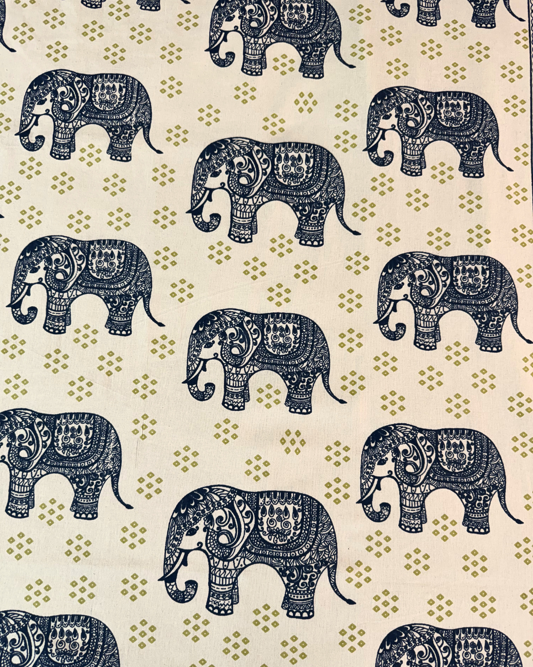 Premium Cotton Elephant Print Double Bedsheet with 2 Pillow Covers – Ethnic Handblock Style Soft Breathable Bed Sheet Set for Queen &amp; King Size Beds - FaagHomes