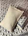 Premium Cotton Floral Print Double Bedsheet with 2 Pillow Covers – Elegant Handblock Style White & Blue Bed Sheet Set for Queen & King Size Beds - FaagHomes