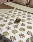 Premium Floral Single Bed AC Dohar Blanket Pair | Soft Lightweight Reversible Summer Blanket Set - FaagHomes