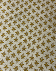 Premium Printed Cotton Bedsheet with 2 Pillow Covers | Elegant Beige & Gold Pattern Double Bed Bedding Set - FaagHomes