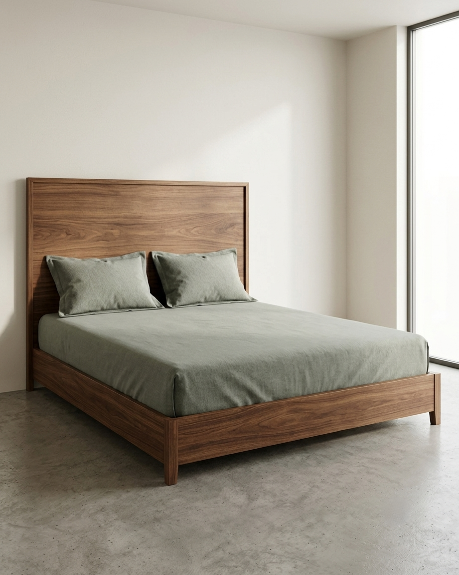 Sage Green Premium Bedsheet with 2 Pillow Covers – Soft Solid Color Bedding Set for Modern Bedroom Décor
