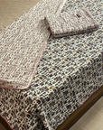 Tribal Print Cotton AC Dohar for Single Bed | Lightweight Reversible Summer Blanket - FaagHomes