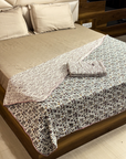 Tribal Print Cotton AC Dohar for Single Bed | Lightweight Reversible Summer Blanket - FaagHomes