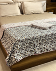 Tribal Print Cotton AC Dohar for Single Bed | Lightweight Reversible Summer Blanket - FaagHomes